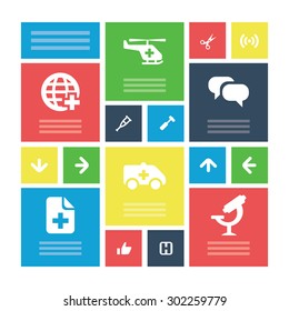 Medical icons universal set for web and mobile