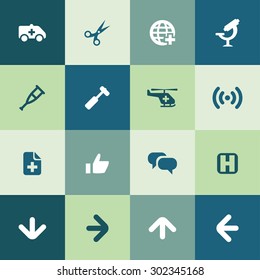 Medical icons universal set for web and mobile