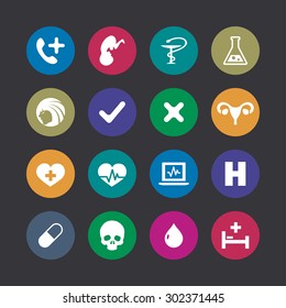 Medical icons universal set for web and mobile