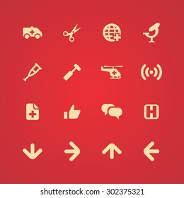 Medical icons universal set for web and mobile