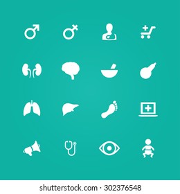 Medical icons universal set for web and mobile
