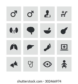 Medical icons universal set for web and mobile