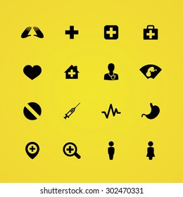 Medical icons universal set for web and mobile