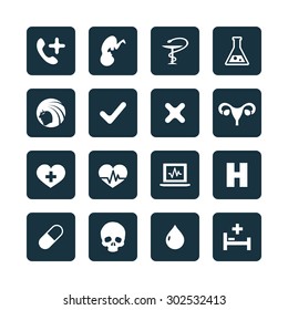 Medical icons universal set for web and mobile