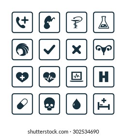 Medical icons universal set for web and mobile