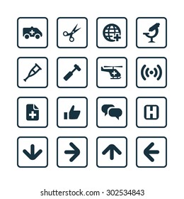 Medical icons universal set for web and mobile