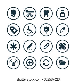 Medical icons universal set for web and mobile