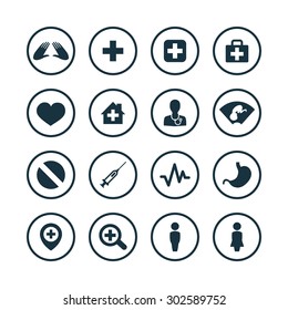 Medical icons universal set for web and mobile