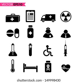 Medical icons vector