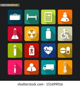 Medical icons vector