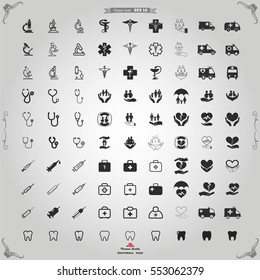 Medical icons vector