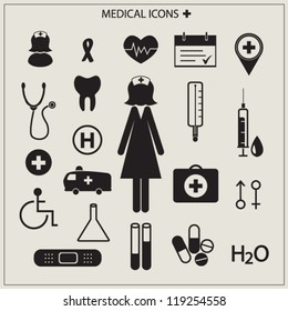 Medical icons vector illustration