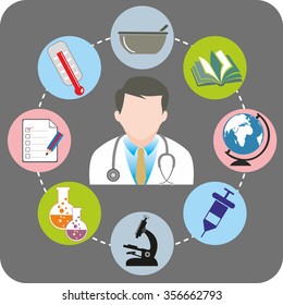 Medical icons vector Image