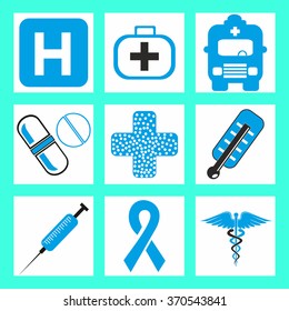 Medical icons vector Image