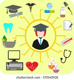 Medical icons vector Image