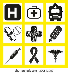 Medical icons vector Image