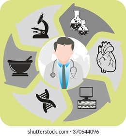 Medical icons vector Image
