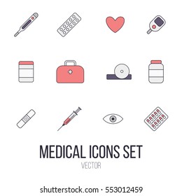 Medical Icons Vector Set