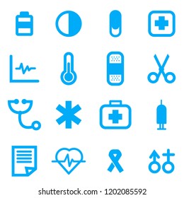 Medical Icons with White Background