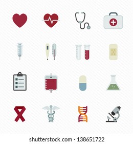 Medical Icons with White Background