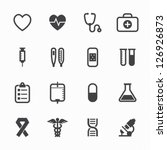Medical Icons with White Background : NO.1