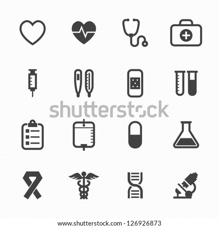 Medical Icons with White Background : NO.1