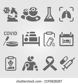 Medical Icons Working Symbols Medicine Stock Vector (Royalty Free ...