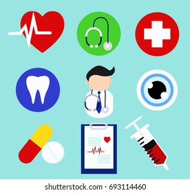 Medical icons/health concept