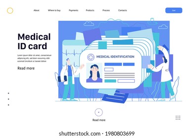 Medical Id Card, Health Card - Medical Insurance Web Template