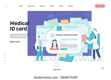 Medical Id Card, Health Card - Medical Insurance Web Template