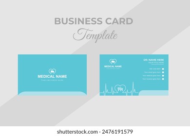 Medical Identity Professional Business Card Design Template