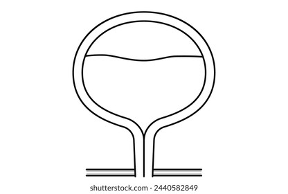 Medical illustration of overactive bladder, a condition in which the normal bladder holds back urine, Vector Illustration