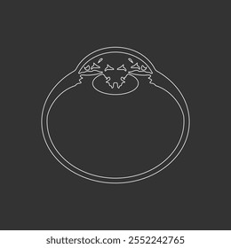 Ilustração Médica de Glaucoma Facolítico - Degeneração de Lente Ocular e Condição Inflamatória