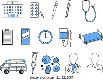 Medical illustration set : Vector