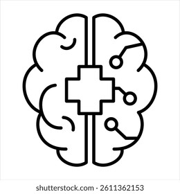 Medical Image Line Icon Vector Illustration