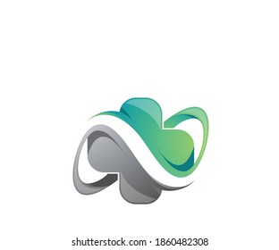 Medical infinity logo design template