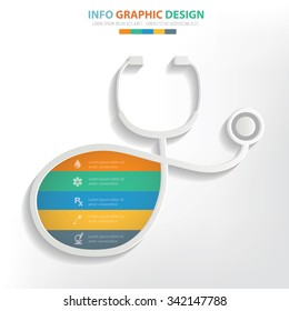 Medical Info Graphic Design. Clean Vector