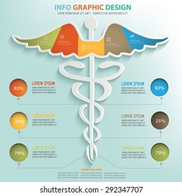 Medical info graphic design,clean vector