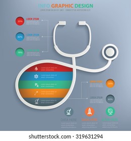 Medical info graphic design,clean vector