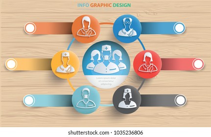 Medical info graphic design,vector