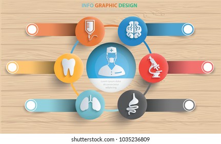 Medical info graphic design,vector