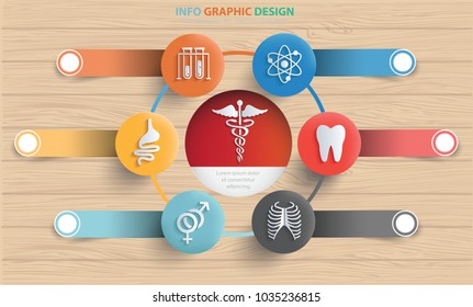Medical info graphic design,vector