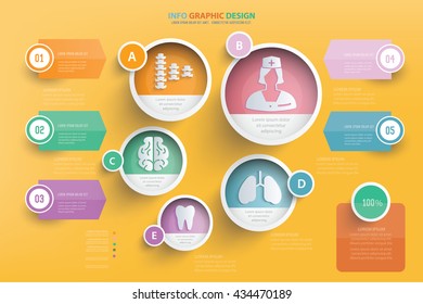 Medical info graphic design,vector