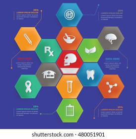 
Medical info graphic design,vector