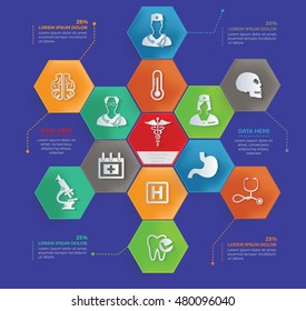 
Medical info graphic design,vector