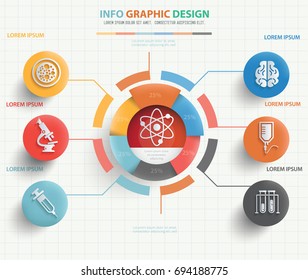 Medical info graphic design,vector