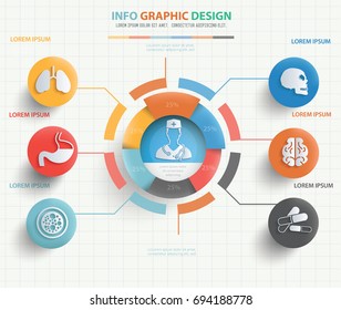 Medical Info Graphic Design,vector