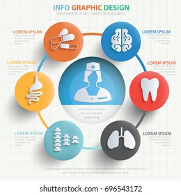 Medical info graphic design,vector