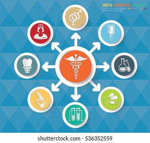 Medical info graphic,clean vector