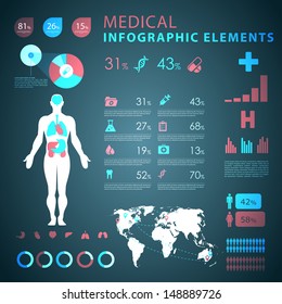 medical infographic elements 